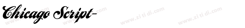 Chicago Script字体转换 Chicago Script字体转换